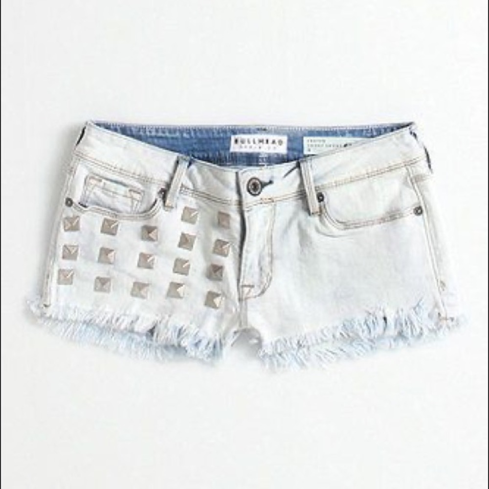 Bullhead Studded Frayed Shorts